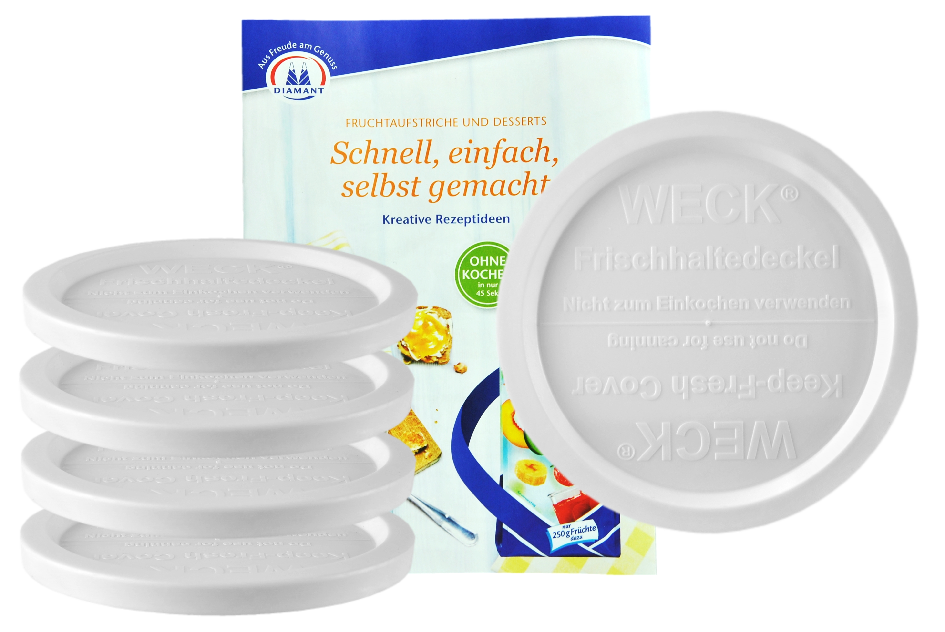 5 Weck Frischhaltedeckel 100mm Verschluß Rundrandgläser Einkochglas Einmachglas