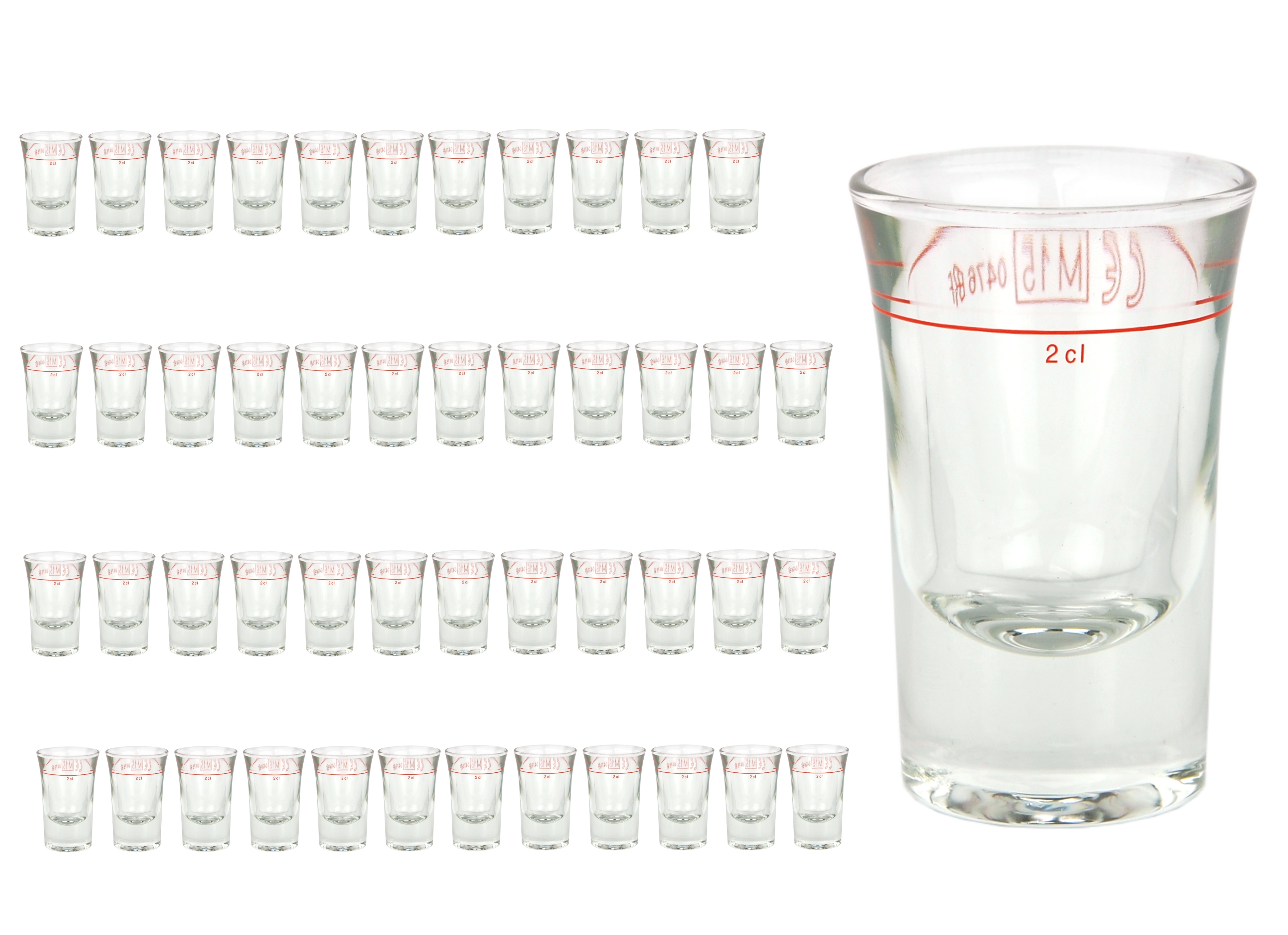 6 teiliges Schnaps Gläser Set mit Jagddekor Geschenkidee Stamper kurze Glas NEU